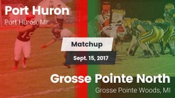 Matchup: Port Huron vs. Grosse Pointe North  2017