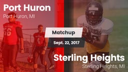 Matchup: Port Huron vs. Sterling Heights  2017