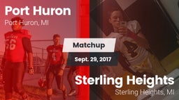 Matchup: Port Huron vs. Sterling Heights  2017