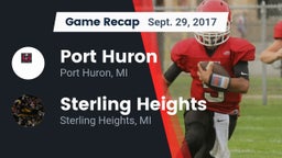 Recap: Port Huron  vs. Sterling Heights  2017