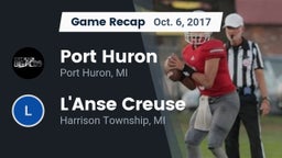Recap: Port Huron  vs. L'Anse Creuse  2017