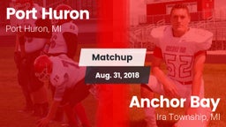 Matchup: Port Huron vs. Anchor Bay  2018