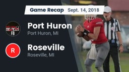 Recap: Port Huron  vs. Roseville  2018