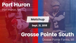Matchup: Port Huron vs. Grosse Pointe South  2018