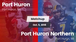 Matchup: Port Huron vs. Port Huron Northern  2018