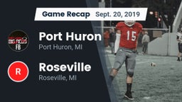 Recap: Port Huron  vs. Roseville  2019
