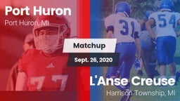Matchup: Port Huron vs. L'Anse Creuse  2020