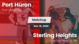 Matchup: Port Huron vs. Sterling Heights  2020
