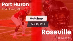 Matchup: Port Huron vs. Roseville  2020
