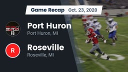 Recap: Port Huron  vs. Roseville  2020