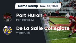 Recap: Port Huron  vs. De La Salle Collegiate 2020