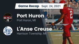Recap: Port Huron  vs. L'Anse Creuse  2021