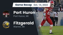 Recap: Port Huron  vs. Fitzgerald  2022