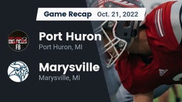 Recap: Port Huron  vs. Marysville  2022