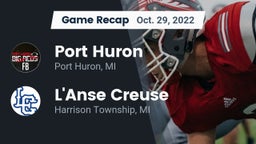 Recap: Port Huron  vs. L'Anse Creuse  2022
