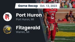 Recap: Port Huron  vs. Fitzgerald  2023