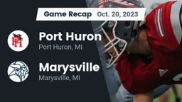 Recap: Port Huron  vs. Marysville  2023