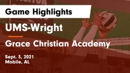UMS-Wright  vs Grace Christian Academy Game Highlights - Sept. 3, 2021