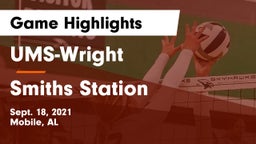 UMS-Wright  vs Smiths Station  Game Highlights - Sept. 18, 2021