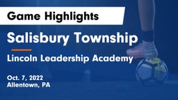 Salisbury Township  vs Lincoln Leadership Academy Game Highlights - Oct. 7, 2022