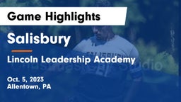 Salisbury   vs Lincoln Leadership Academy Game Highlights - Oct. 5, 2023