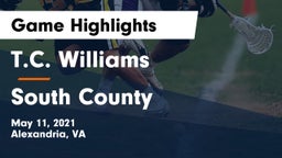 T.C. Williams vs South County  Game Highlights - May 11, 2021