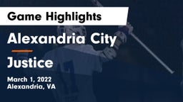 Alexandria City  vs Justice  Game Highlights - March 1, 2022