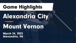 Alexandria City  vs Mount Vernon   Game Highlights - March 24, 2023