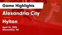 Alexandria City  vs Hylton  Game Highlights - April 26, 2023