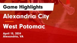 Alexandria City  vs West Potomac  Game Highlights - April 15, 2024