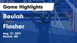Beulah  vs Flasher  Game Highlights - Aug. 27, 2022