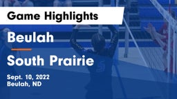 Beulah  vs South Prairie  Game Highlights - Sept. 10, 2022