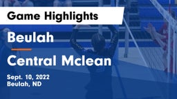 Beulah  vs Central Mclean Game Highlights - Sept. 10, 2022