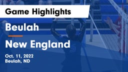 Beulah  vs New England  Game Highlights - Oct. 11, 2022