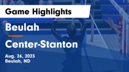 Beulah  vs Center-Stanton Game Highlights - Aug. 26, 2023
