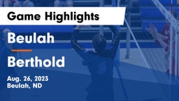 Beulah  vs Berthold Game Highlights - Aug. 26, 2023