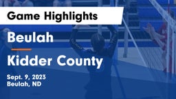 Beulah  vs Kidder County  Game Highlights - Sept. 9, 2023