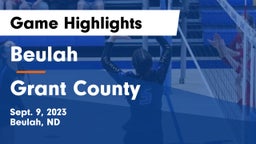 Beulah  vs Grant County Game Highlights - Sept. 9, 2023