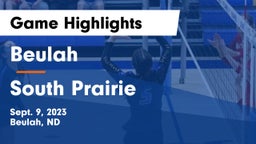 Beulah  vs South Prairie  Game Highlights - Sept. 9, 2023