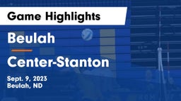 Beulah  vs Center-Stanton Game Highlights - Sept. 9, 2023