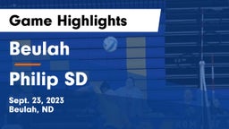 Beulah  vs Philip SD Game Highlights - Sept. 23, 2023