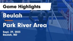 Beulah  vs Park River Area Game Highlights - Sept. 29, 2023