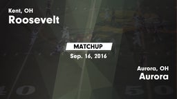 Matchup: Roosevelt vs. Aurora  2016