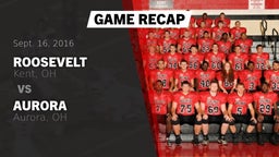 Recap: Roosevelt  vs. Aurora  2016