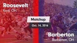 Matchup: Roosevelt vs. Barberton  2016