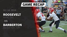 Recap: Roosevelt  vs. Barberton  2016