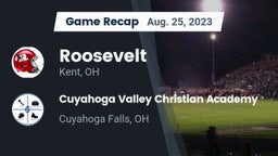 Recap: Roosevelt  vs. Cuyahoga Valley Christian Academy  2023