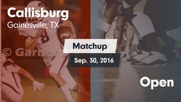 Matchup: Callisburg vs. Open 2016