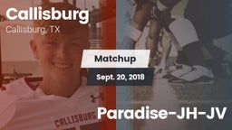 Matchup: Callisburg vs. Paradise-JH-JV 2018