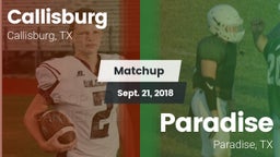 Matchup: Callisburg vs. Paradise  2018